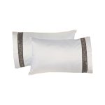 Greek-key pillowcase set